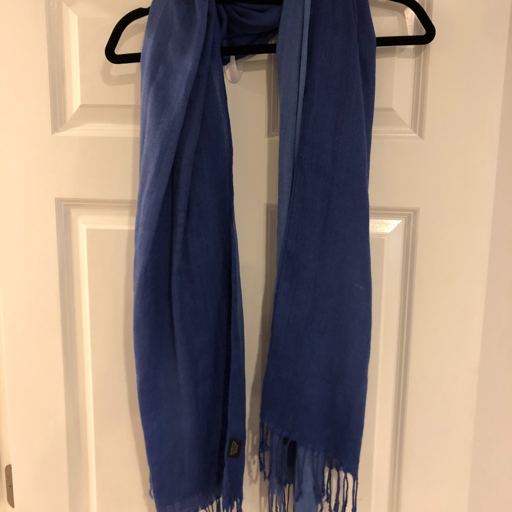 Blue Scarf Blue Ombr Blue Scarf Blue Ombr